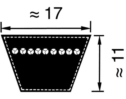 Optibelt klassische Keilriemen B 79 1720007700