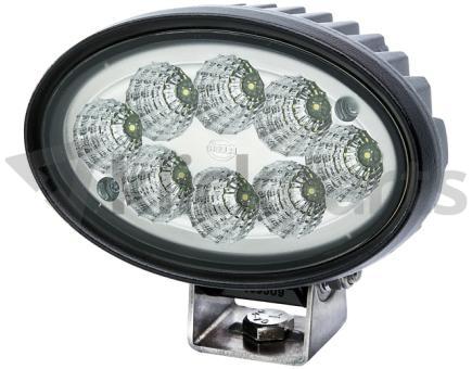 Hella LED Arbeitsscheinwerfer oval / 4000lm / Deutsch-Stecker 