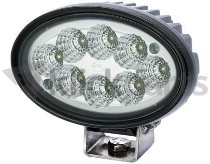 Hella LED Arbeitsscheinwerfer oval / 4000lm / Deutsch-Stecker 