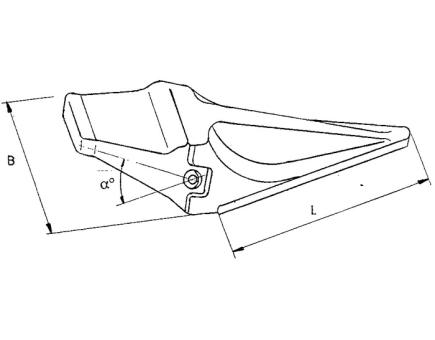 Zahnhalter passend für System ESCO Vgl.-Nr. 3861-25RC 