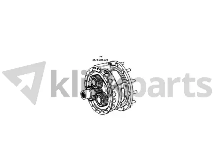 Abtrieb komplett ZF 4474.298.221 