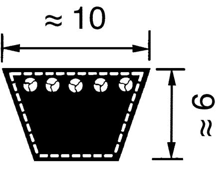 Optibelt klassische Keilriemen Z 39 1010007700 
