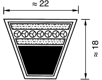 Optibelt Hochleistungs-Schmalkeilriemen Red Power 3 461SPC 4250-RED POWER 3 