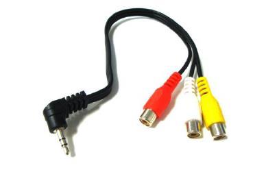 Ersatzteil AC-027 CMS Adapter Cable, Phono to Select Monitor via 3.5mm 3-Pole Male Jack Plug 