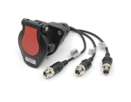 Brigade SP-15B-01 Kabel Elite 15-Pin-Buchse für Anhänger und 3 anhängerseitige Kameraanschlüsse 