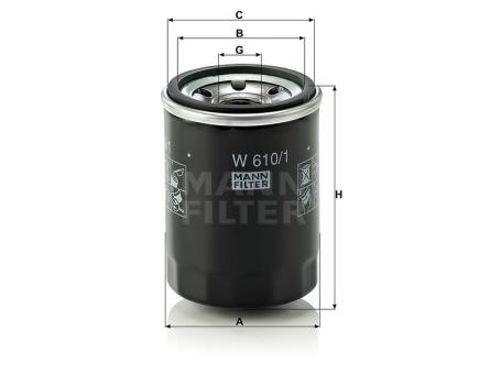 Mann + Hummel Wechselfilter SpinOn W 610/1 