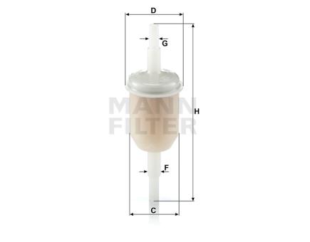 Mann + Hummel Kraftstoff-Leitungsfilter Inline WK 31/2 (100) 