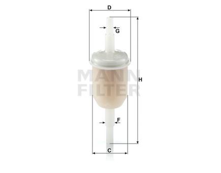 Mann + Hummel Kraftstoff-Leitungsfilter Inline WK 31/2 (100) 