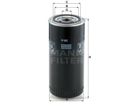 Mann + Hummel Ölfilter SpinOn W 962 