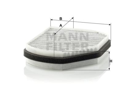 Mann + Hummel Innenraumfilterelement (Aktivkohle) CUK 2897 