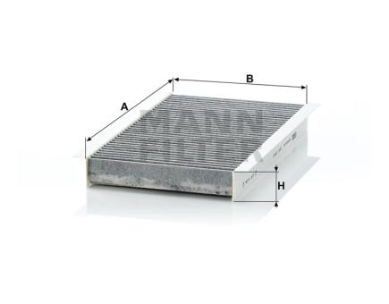Mann + Hummel Innenraumfilterelement (Aktivkohle) CUK 2747 
