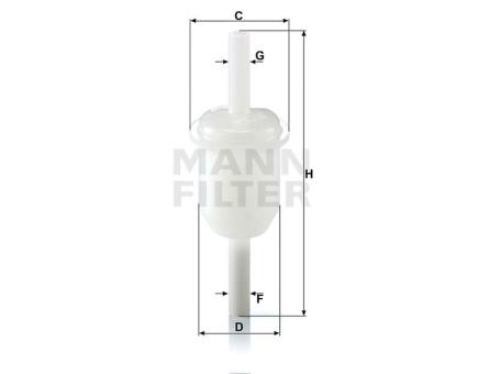 Mann + Hummel Kraftstoff-Leitungsfilter Inline WK 31/4 (10) 