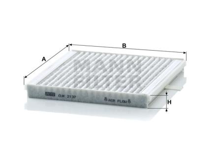 Mann + Hummel Innenraumfilterelement (Aktivkohle) CUK 2137 
