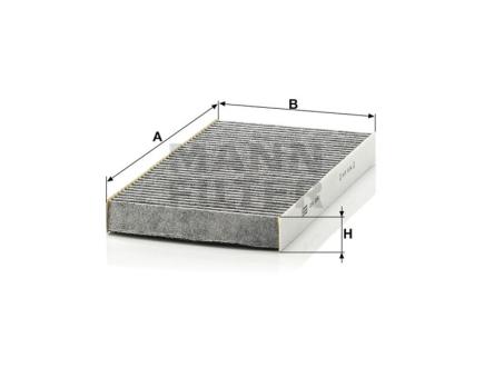 Mann + Hummel Innenraumfilterelement (Aktivkohle) CUK 2951 