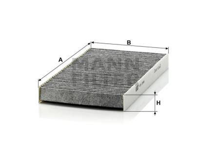 Mann + Hummel Innenraumfilterelement (Aktivkohle) CUK 2956 