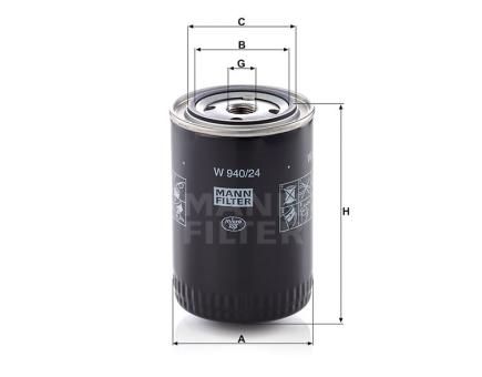 Mann + Hummel Ölfilter SpinOn W 940/24 