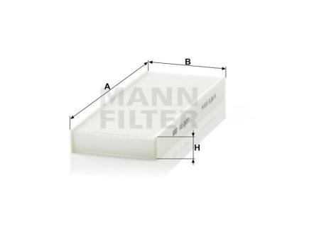 Mann + Hummel Innenraumfilterelement CU 2623 