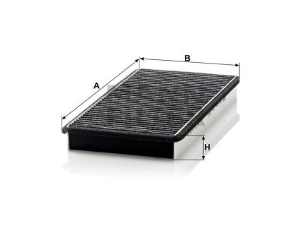 Mann + Hummel Innenraumfilterelement (Aktivkohle) CUK 3360 