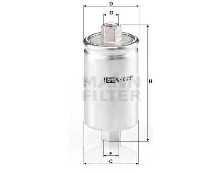 Mann + Hummel Kraftstoff-Leitungsfilter Inline WK 612/5 