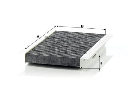 Mann + Hummel Innenraumfilterelement (Aktivkohle) CUK 2940 