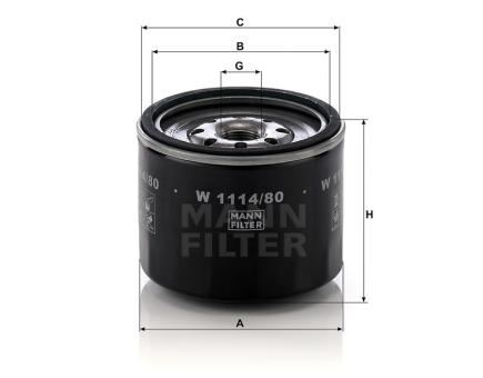 Mann + Hummel Wechselfilter W 1114/80 