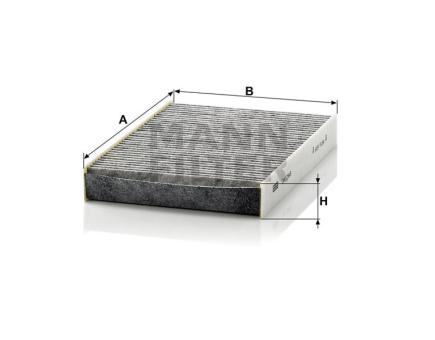Mann + Hummel Innenraumfilterelement (Aktivkohle) CUK 2945 