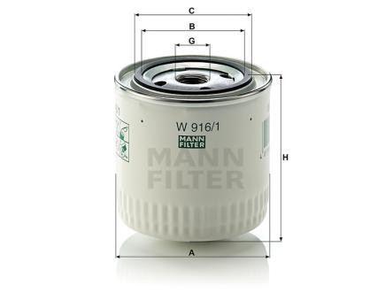 Mann + Hummel Wechselfilter SpinOn W 916/1 