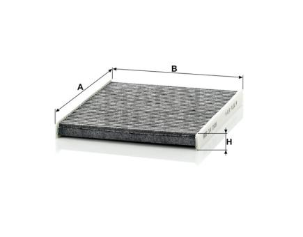 Mann + Hummel Innenraumfilterelement (Aktivkohle) CUK 2026 