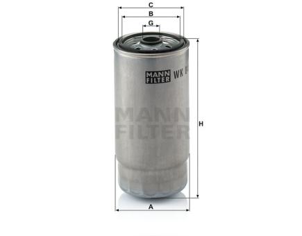 Mann + Hummel Kraftstoffwechselfilter WK 845/7 