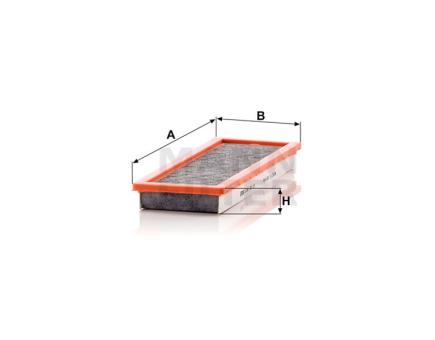 Mann + Hummel Innenraumfilterelement (Aktivkohle) CUK 3115 
