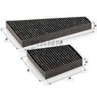 Mann + Hummel Innenraumfilterelement (Aktivkohle) CUK 35 000-2 