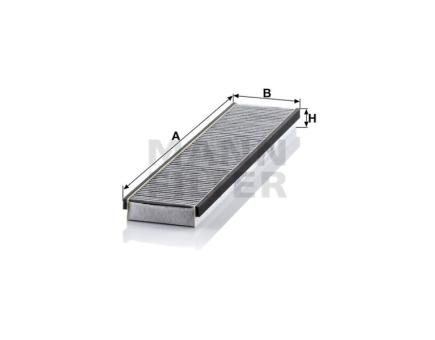 Mann + Hummel Innenraumfilterelement (Aktivkohle) CUK 5257 