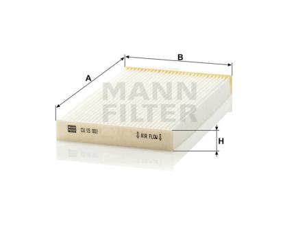 Mann + Hummel Innenraumfilterelement CU 15 001 