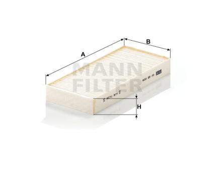 Mann + Hummel Innenraumfilterelement CU 22 009-2 