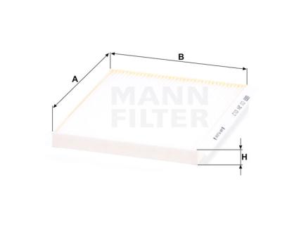 Mann + Hummel Innenraumfilterelement CU 24 013 