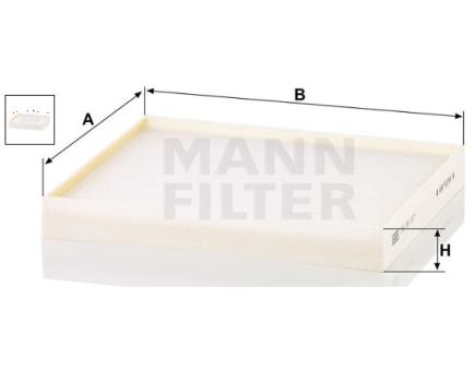 Mann + Hummel Innenraumfilterelement CU 24 017 