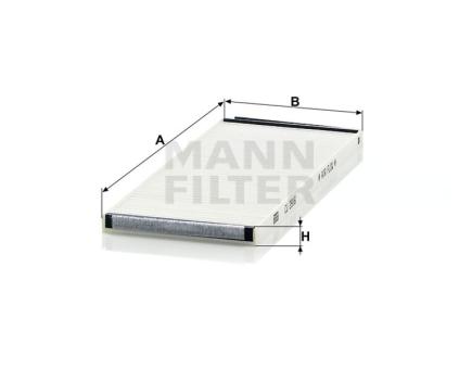 Mann + Hummel Innenraumfilterelement CU 2916 