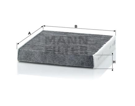 Mann + Hummel Innenraumfilterelement (Aktivkohle) CUK 1827 