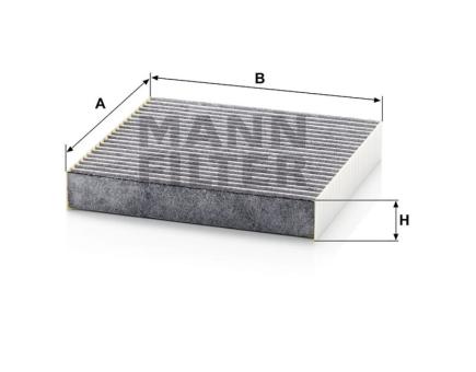 Mann + Hummel Innenraumfilterelement (Aktivkohle) CUK 20 006 