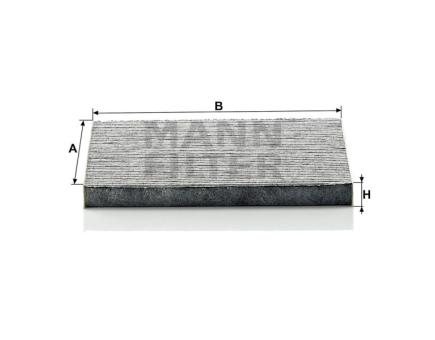 Mann + Hummel Innenraumfilterelement (Aktivkohle) CUK 2035 