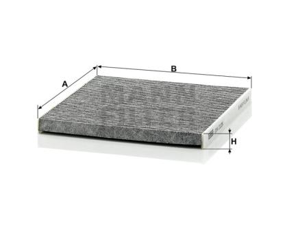 Mann + Hummel Innenraumfilterelement (Aktivkohle) CUK 2226 