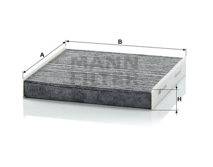Mann + Hummel Innenraumfilterelement (Aktivkohle) CUK 2245 