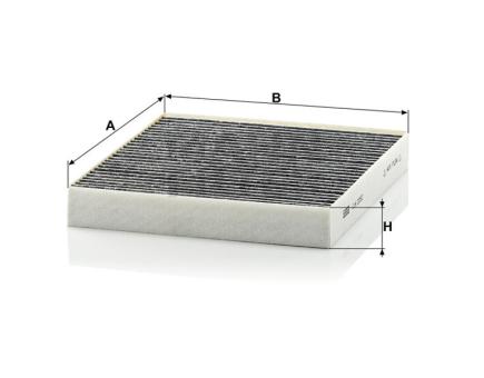Mann + Hummel Innenraumfilterelement (Aktivkohle) CUK 2252 