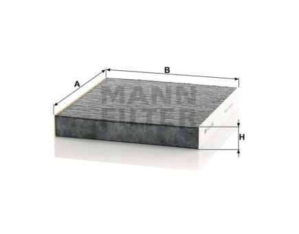 Mann + Hummel Innenraumfilterelement (Aktivkohle) CUK 2345 