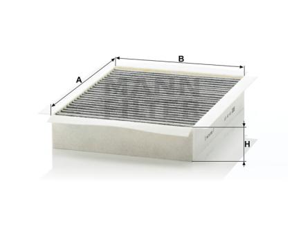 Mann + Hummel Innenraumfilterelement (Aktivkohle) CUK 26 003 