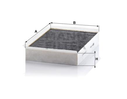 Mann + Hummel Innenraumfilterelement (Aktivkohle) CUK 2950 