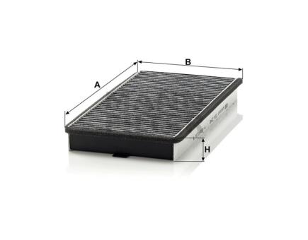 Mann + Hummel Innenraumfilterelement (Aktivkohle) CUK 3340 