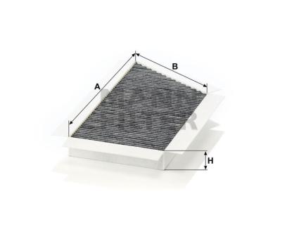 Mann + Hummel Innenraumfilterelement (Aktivkohle) CUK 3448 