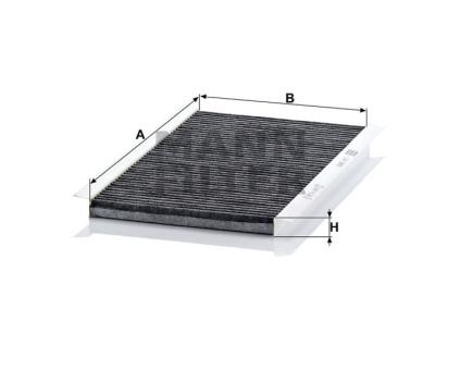 Mann + Hummel Innenraumfilterelement (Aktivkohle) CUK 3455 