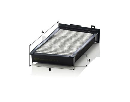 Mann + Hummel Innenraumfilterelement (Aktivkohle) CUK 3518 